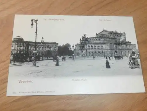 alte AK - Dresden , ca. 1905 , Gemäldegalerie und Hofoper , Ansichtskarte !!!
