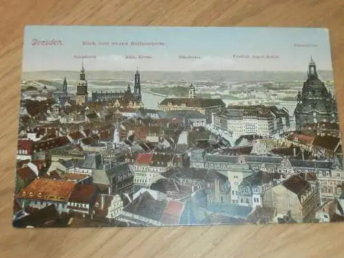 alte AK - Dresden , ca. 1905 , Panorama , Ansichtskarte !!