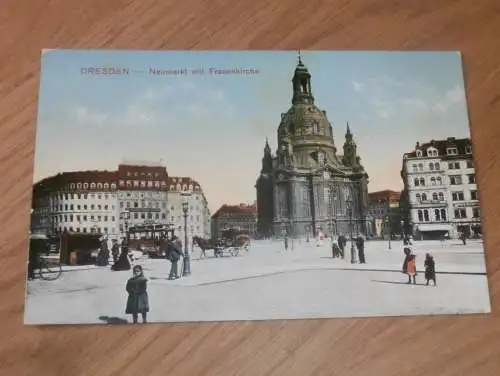 alte AK - Dresden , ca. 1905 , Neumarkt mit Frauenkirche , Ansichtskarte !!