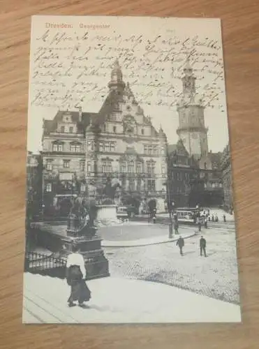 alte AK - Dresden , 1915 , Georgentor , Ansichtskarte