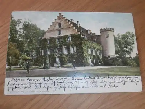 alte AK - Coburg , 1904 , Schloss Rosenau , Ansichtskarte !!