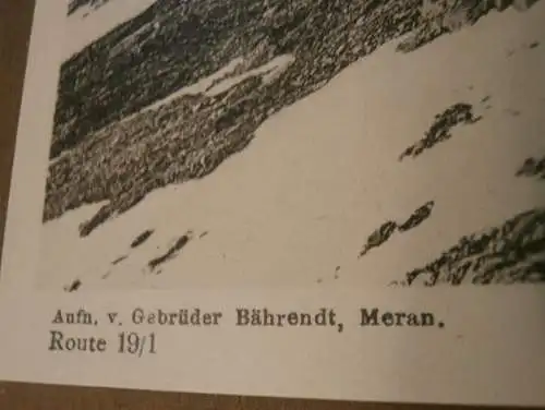Bild / Aufnahme - Stettiner Hütte 2875 m , Stettin , ca. 1930 , auf Pappe , Hütte , Am Eisjöchel , ca. 330x230 mm !!!