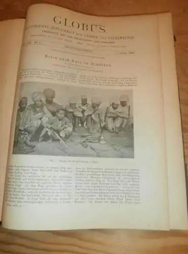 Völkerkunde Januar bis Juni 1897 gebundene GLOBUS Zeitschriften , Expedition , Kolonie , Reise , Berichte , Etnologie !