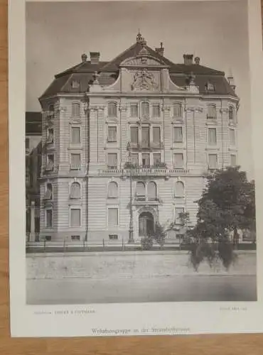original Ansicht/ Photographie von 1902 , München , Steinsdorffstrasse , Haus , Villa , Wohnung , Wohnhaus !!!