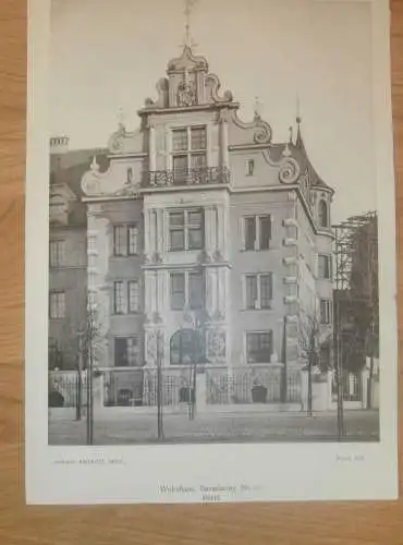 original Ansicht/ Photographie von 1902 , München , Bavariaring 10 , Haus , Villa , Wohnung , Wohnhaus !!!