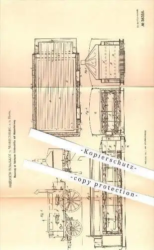 original Patent - F. Bollmann in Brandenburg a. d. Havel , 1886 , Feldbacköfen mit Wasserheizung , Backofen , Bäcker !!!