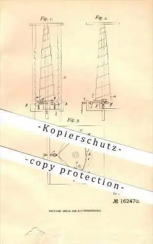 original Patent - Johann Kuffel in Hildburghausen , 1903 , Federnde Auffangvorrichtung für Förderschalen !!!