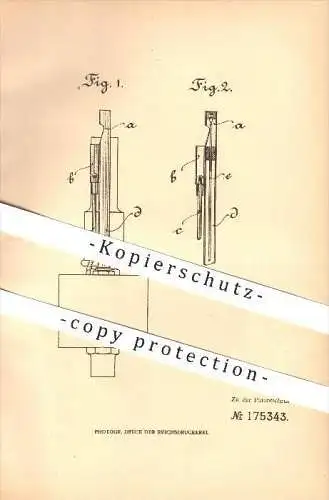 original Patent - Heinrich Boldt in Konstanz , 1904 , Gasfernzünder !!!