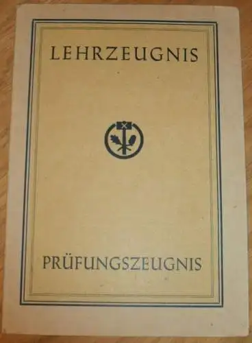 Zeugnis / Ausweis - Helmut Wierutsch in Bad Doberan , 1948 , Bäcker , Bäckerei ,  Boyden b. Mohrungen , Mecklenburg !!