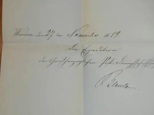 Großherzogliches Post-Dampfschiff Obotrit , 1859 , Wismar nach Kopenhagen , letzte Fahrt , Post , Mecklenburg !!