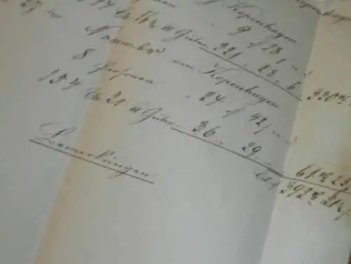 Großherzogliches Post-Dampfschiff Obotrit , 1859 , Wismar nach Kopenhagen , letzte Fahrt , Post , Mecklenburg !!