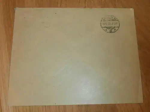 Saßnitzer Bank in Saßnitz a. Rügen , 1922 , Einschreiben , alter Briefumschlag , Reklame , Mecklenburg !