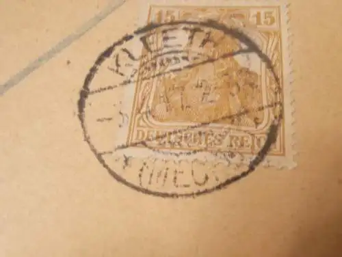 Hochwohlgeborener von Abercron , 1917 , Tarnow b. Kleeth , Stavenhagen , Adel , alter Briefumschlag , Mecklenburg !!