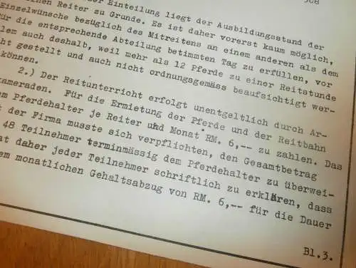 Heinkel Werke Rostock - Betriebs-Sport-Gemeinschaft , 1939 , Reitausbildung , Prospekt / Plan , Pferde ,  6 Seiten !!!
