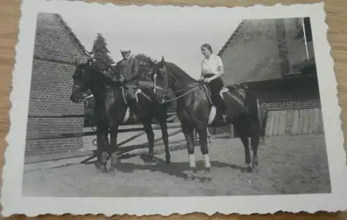 15 alte Fotos - Weitendorf i. Mecklenburg , 1937, Pferde , Gutshaus , Bauernhof , See , bei Brüel , Sternberg und Bützow
