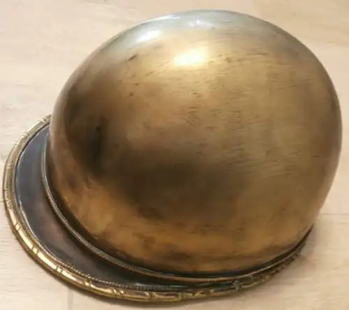 Goldener Helm vom Motorradrennen ,Musterschutz - NSKK - Korpsführung , Prototyp / Einzelstück ? , Motorsport , Rennsport