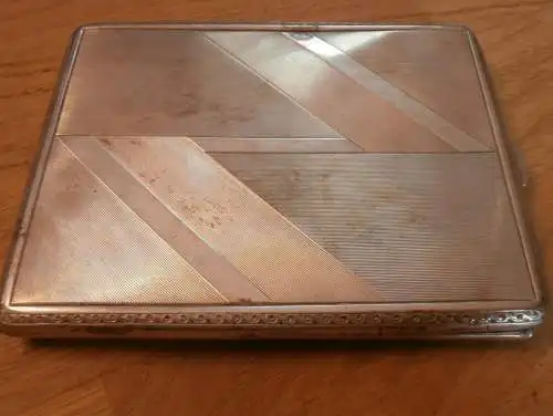 Silber-Etui - Weihnachten 1929 - von Ludwig Liebl an Dr. Leonardo Conti !!