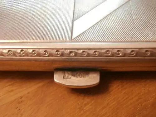 Silber-Etui - Weihnachten 1929 - von Ludwig Liebl an Dr. Leonardo Conti !!