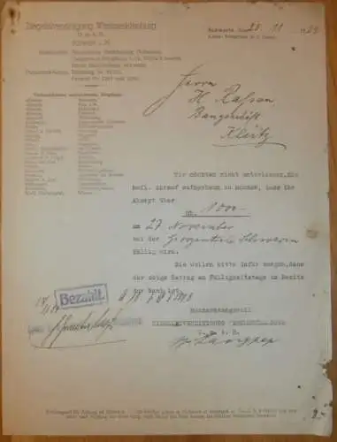 Ziegelei-Vereinigung Schwerin i.M. , 1929 , Klütz , Mecklenburg !!