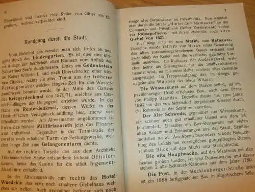 Wismar an der Ostsee i. Mecklenburg , ca. 1940 , Reiseführer , Chronik , viel Reklame / Werbung , 60 S !!