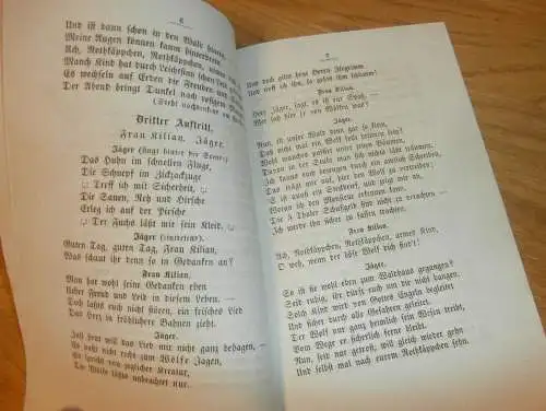 Puppentheater - Schwerin - 1862 - Rothkäppchen , Theater , Tragödie , altes Buch !!