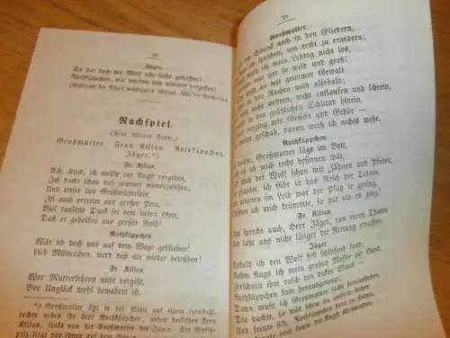 Puppentheater - Schwerin - 1862 - Rothkäppchen , Theater , Tragödie , altes Buch !!