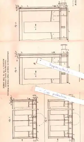 original Patent - Robert Bell, Dr. med. in Glasgow , Grafschaft Lanark, Nord-Britannien , 1892 , Eisenbahnbetrieb !!!