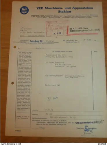 VEB Apparatebau Staßfurt / Stassfurt , 1969 , Herr Kreisel , Dokument , Reklame / Werbung