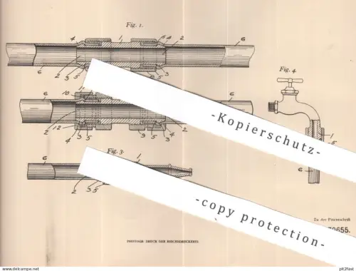 original Patent - Karl Oswald Muehlberg , Homestead , USA | 1905 | Schlauchverbindung | Schlauch , Schläuche , Rohre