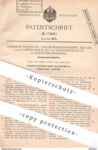 original Patent - Vereinigte Schmirgel- & Maschinenfabrik AG | S. Oppenheim & Co. , Schlesinger & Co. Hannover | Gebläse