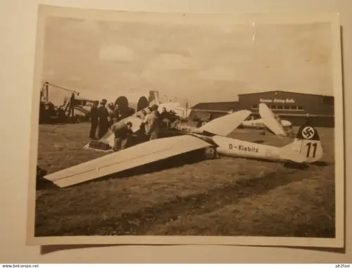 Segelflugzeug , Rhön 1935 , im Fliegerlager , Göring-Halle , Flugzeug , Juwel , Segeln , Flugsport , Segelflug !!