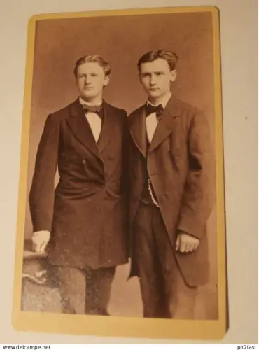 Kabinettfoto - J.F. Jürs in Güstrow , Männer , Adel , Mecklenburg , CDV , Photographie , Kabinett