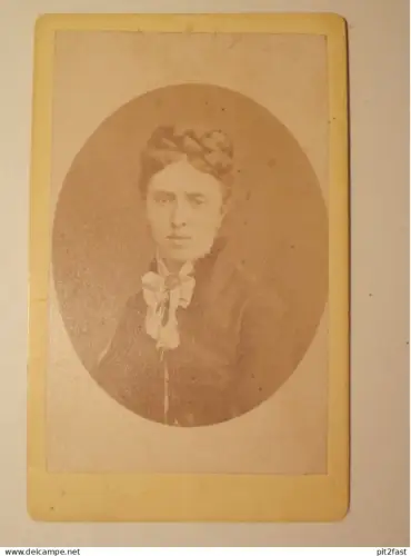 Kabinettfoto - C. Weitenkampf in Stralsund , Adel , Mecklenburg , CDV , Photographie , Kabinett