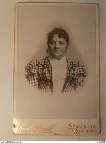 großes Kabinettfoto - Friedrich Sewohl in Rostock / Stralsund , Adel ,Mecklenburg , CDV , Photographie , Kabinett !!