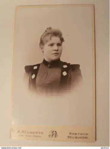 Kabinettfoto - Atelier Neuwerth / Pölck in Rostock / Neubukow , Adel , CDV , Photographie , Kabinett !!