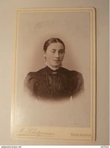 Kabinettfoto - Atelier Schützmann in Gadebusch , CDV , Photographie , Kabinett !!