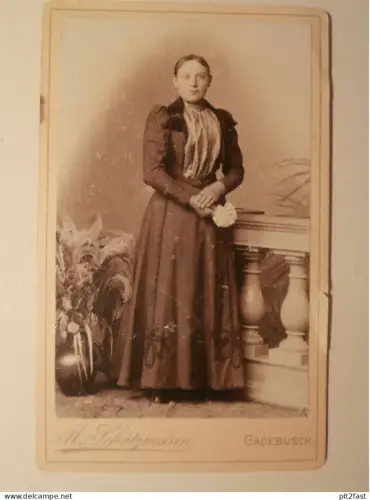 Kabinettfoto - Atelier Schützmann in Gadebusch , M. Diekelmann , Adel , CDV , Photographie , Kabinett !!