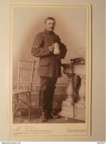 Kabinettfoto - Atelier Schützmann in Gadebusch , Adel , CDV , Photographie , Kabinett !!