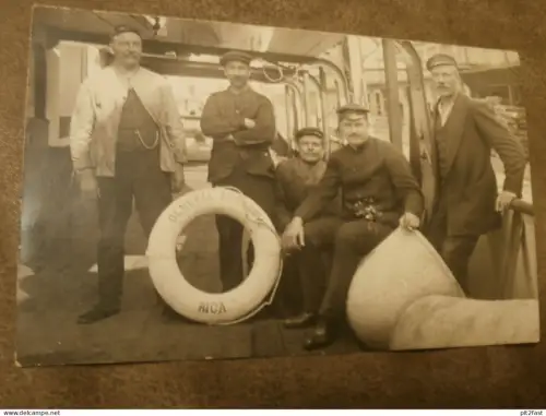 General Suworow - Riga , ca. 1910 , Schiffbauer , Matrosen , Rettungsring , Schiff , Schiffe , Ansichtskarte , AK !!