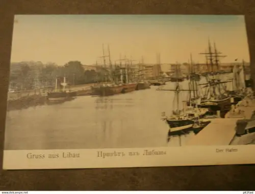 Libau / Liepāja / Лиепая , ca. 1910 , Kurland , Schiff , Schiffe , Lettland , Ansichtskarte , AK !!