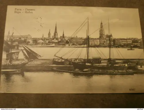 Riga - Hafen , 1918 , Schiff , Schiffe , Lettland , Ansichtskarte , AK !!
