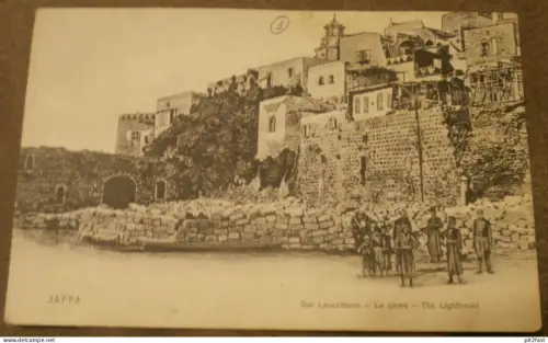 Jaffa / Tel Aviv-Jaffa , ca. 1910 , Israel , Leuchtturm , Schiff , Schiffe , Ansichtskarte , AK !!