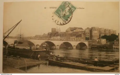 Angers , 1911 , Schiff , Schiffe , Ansichtskarte , AK !!