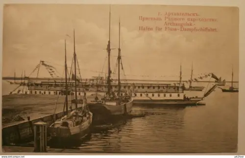 Archangelsk / Архангельск , ca. 1910 , Schiff , Schiffe , Segelschiff , Ansichtskarte , AK , Russland !!