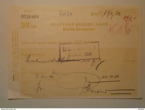 alter Scheck , Ribnitz - Damgarten , 1956 , Mecklenburg !!