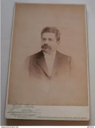 großes Kabinettfoto - Atelier Gebr. Siebe in Stettin in Pommern , Adel , CDV , Photographie , Kabinett , 165x105 mm !!