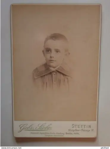 großes Kabinettfoto - Atelier Gebr. Siebe in Stettin in Pommern , Adel , CDV , Photographie , Kabinett , 160x105 mm !!