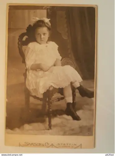 großes Kabinettfoto - Atelier Samson & Co. in Stettin in Pommern , Adel , CDV , Photographie , Kabinett , 210x135 mm !!