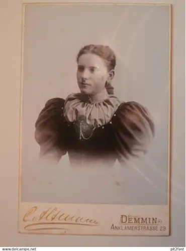 großes Kabinettfoto - Atelier C. Altmann in Demmin i. Mecklenburg , Adel , CDV , Photographie , Kabinett !!