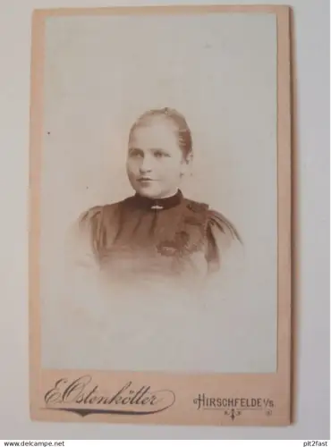 Kabinettfoto - Hirschfelde b. Zittau i. Sa., E. Ostenkötter , Adel , CDV , Photographie , Kabinett !!